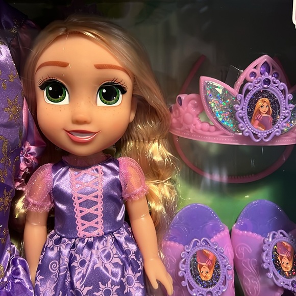 Disney Princess Rapunzel Toddler Doll with Child Size Dress and Accessories - Picture 4 of 12